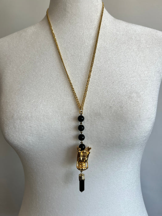 Black Onyx Gold Dragon