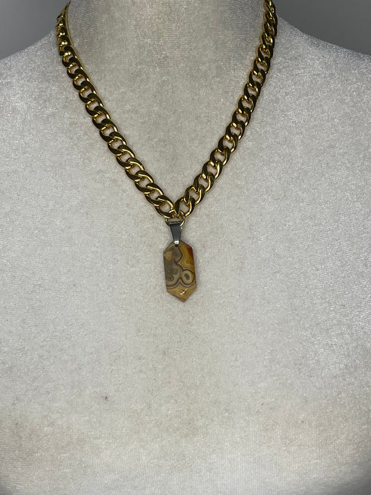 Agate Indonesia Gold Chain