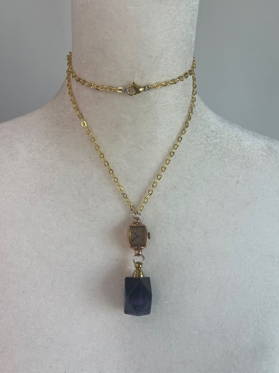 Amethyst Watch Necklace II