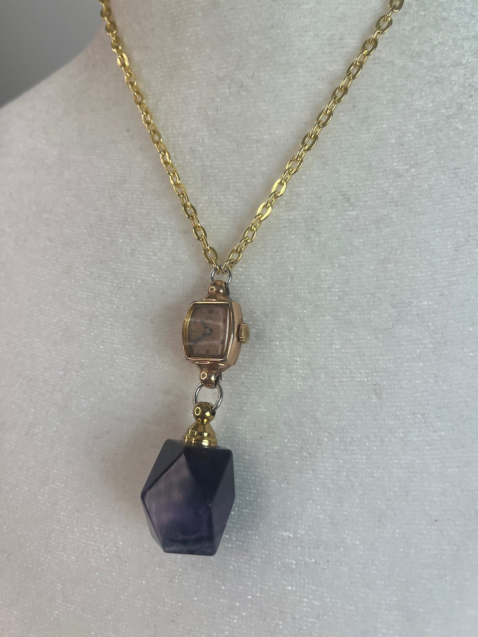 Amethyst Watch Necklace II