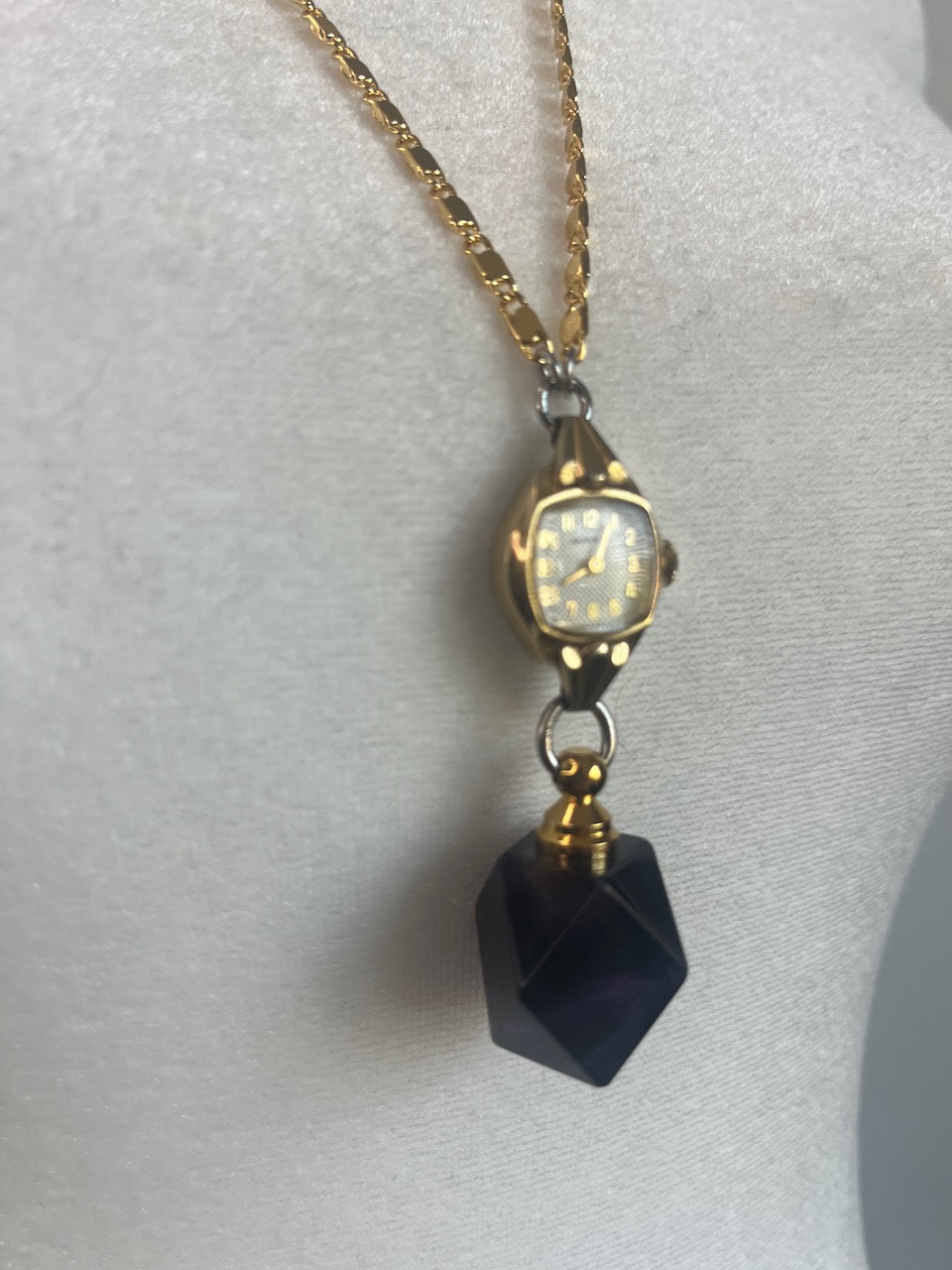 Amethyst Watch Necklace I