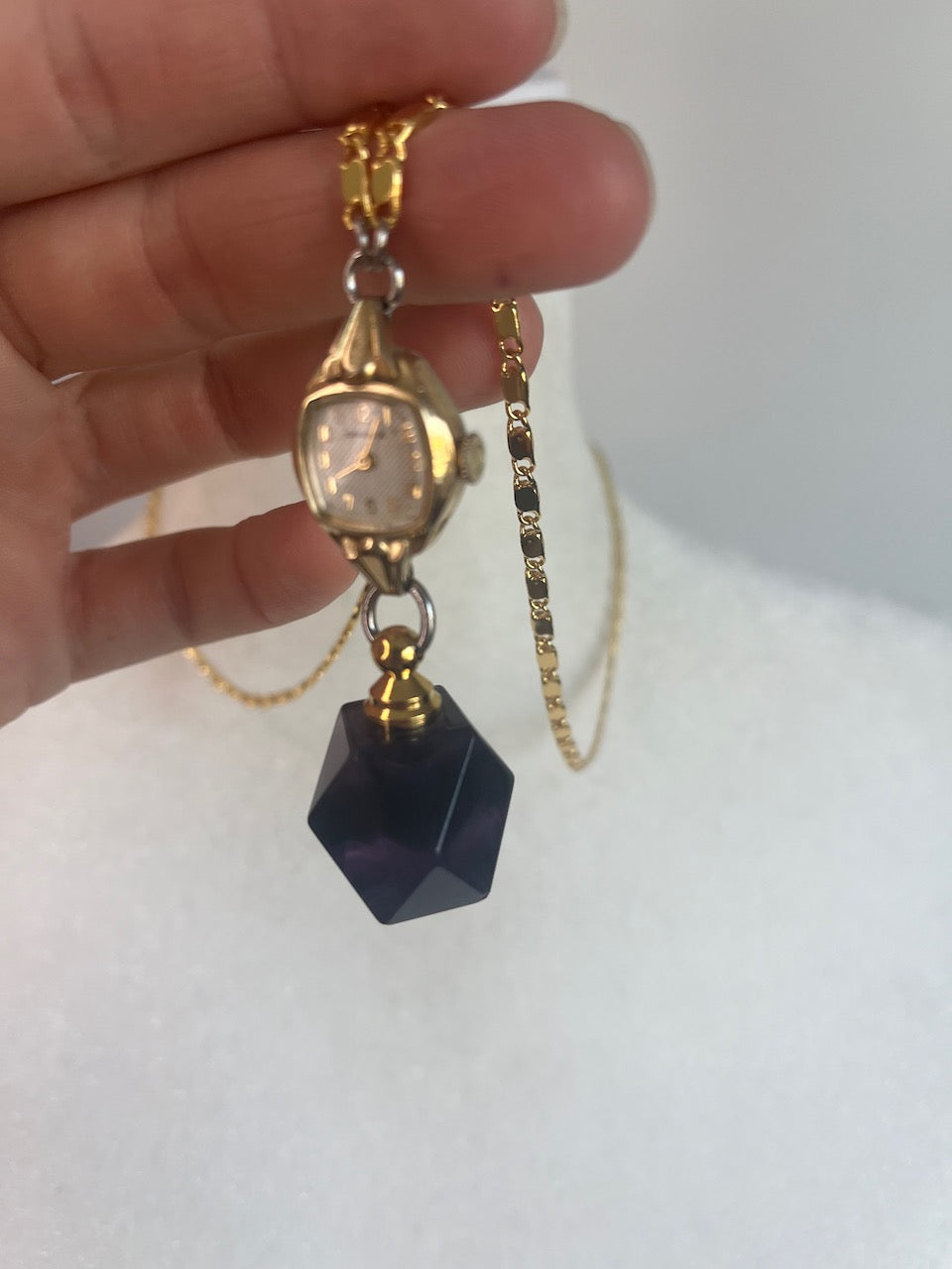 Amethyst Watch Necklace I